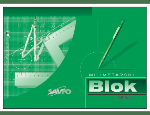 BLOK MILIMETARSKI PAPIR A3